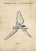 Patent Blueprint imperial shuttle A4 Photo Print