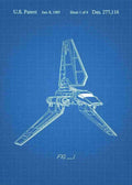 Patent Blueprint imperial shuttle 3 A4 Photo Print