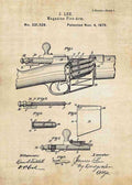 Patent Blueprint james lee detachable magazine A4 Photo Print