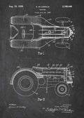 Patent Blueprint john deere tractor A4 Photo Print