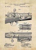 Patent Blueprint krag jorgensen bolt action rifle 3 A4 Photo Print
