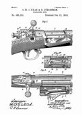 Patent Blueprint krag jorgensen bolt action rifle 4 A4 Photo Print