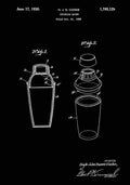 Patent Blueprint lShaker black A4 Photo Print