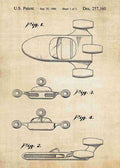 Patent Blueprint landspeeder A4 Photo Print