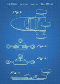 Patent Blueprint landspeeder 3 A4 Photo Print