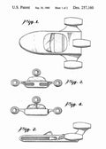 Patent Blueprint landspeeder 4 A4 Photo Print