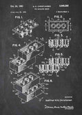 Patent Blueprint lego brick A4 Photo Print