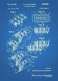 Patent Blueprint lego brick 3 A4 Photo Print