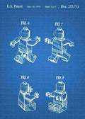 Patent Blueprint lego figure 3 A4 Photo Print