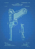 Patent Blueprint luger pistol 3 A4 Photo Print