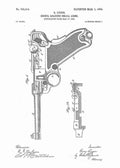 Patent Blueprint luger pistol 4 A4 Photo Print