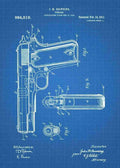 Patent Blueprint m1911 handgun 3 A4 Photo Print