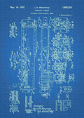 Patent Blueprint m2 browning machine gun A4 Photo Print