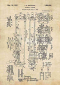 Patent Blueprint m2 browning machine gun 3 A4 Photo Print