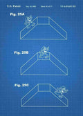 Patent Blueprint mario game design 3 A4 Photo Print