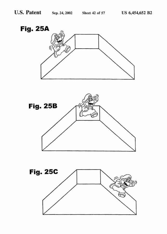 Patent Blueprint mario game design 4 A4 Photo Print