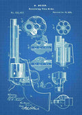 Patent Blueprint mason revolver A4 Photo Print