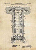 Patent Blueprint missile silo A4 Photo Print