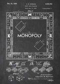 Patent Blueprint monopoly board game A4 Photo Print
