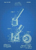 Patent Blueprint mortar and pestle 3 A4 Photo Print