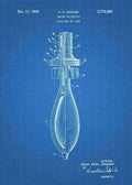 Patent Blueprint mortar shell 3 A4 Photo Print