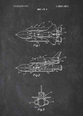 Patent Blueprint nasa space shuttle A4 Photo Print