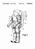 Patent Blueprint nasa space suit 3 A4 Photo Print
