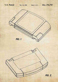 Patent Blueprint nintendo 64 game cartridge rom 3 A4 Photo Print