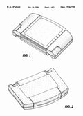Patent Blueprint nintendo 64 game cartridge rom 4 A4 Photo Print