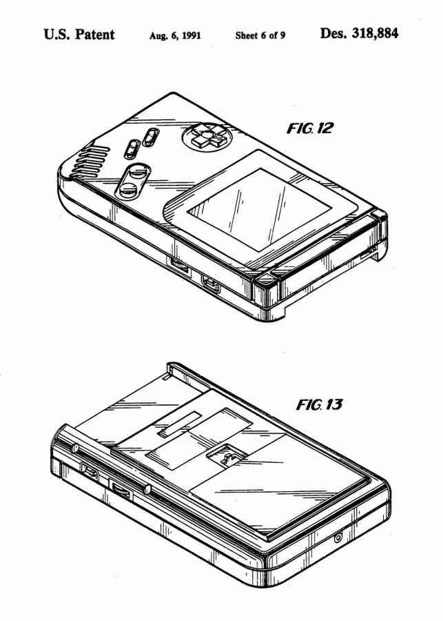 Patent Blueprint nintendo gameboy 4 A4 Photo Print