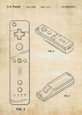 Patent Blueprint nintendo wii controller A4 Photo Print