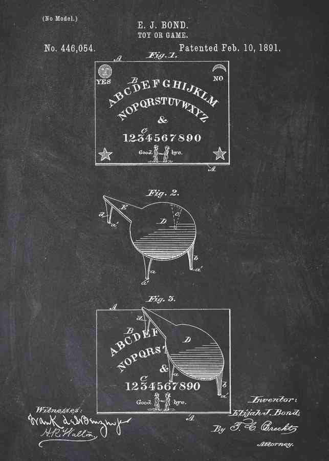 Patent Blueprint ouija board A4 Photo Print