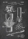 Patent Blueprint phillips head screwdriver A4 Photo Print