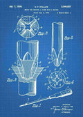 Patent Blueprint phillips head screwdriver 3 A4 Photo Print