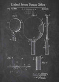 Patent Blueprint ping pong paddles A4 Photo Print