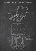 Patent Blueprint pizza box A4 Photo Print