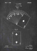 Patent Blueprint playing cards A4 Photo Print