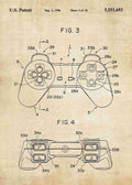Patent Blueprint playstation 1 controller A4 Photo Print