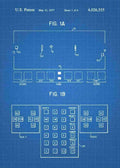 Patent Blueprint pong retro console 3 A4 Photo Print