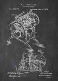 Patent Blueprint printing press A4 Photo Print