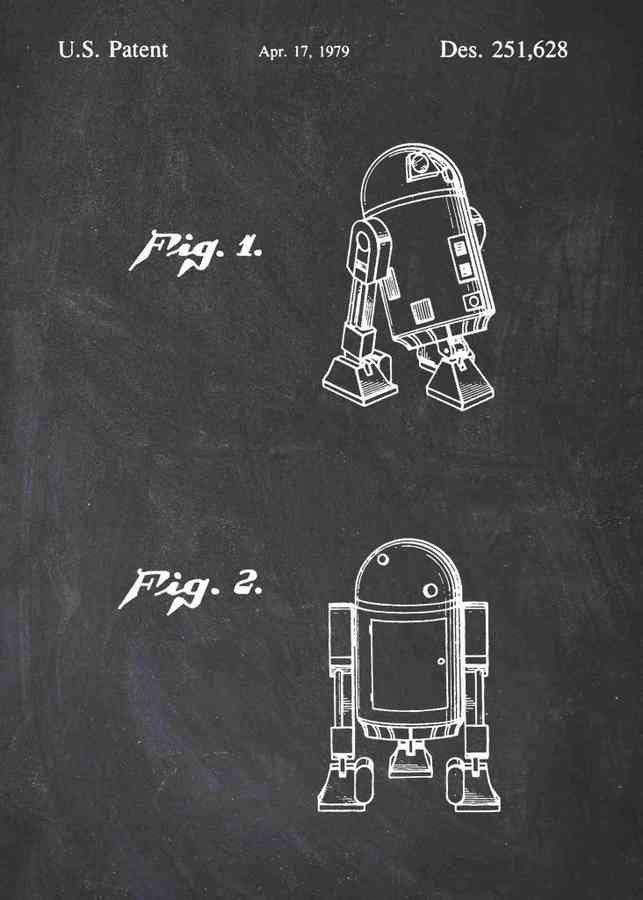Patent Blueprint r2 d A4 Photo Print
