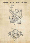 Patent Blueprint racing game wheel joystick A4 Photo Print