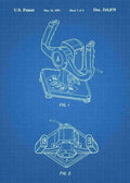 Patent Blueprint racing game wheel joystick 3 A4 Photo Print