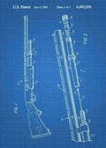 Patent Blueprint remington shotgun 3 A4 Photo Print