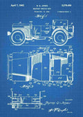 Patent Blueprint retro military jeep 3 A4 Photo Print