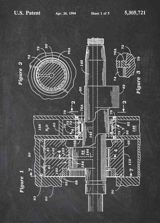 Patent Blueprint rotary engine A4 Photo Print