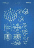 Patent Blueprint rubiks cube 3 A4 Photo Print