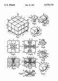 Patent Blueprint rubiks cube 4 A4 Photo Print