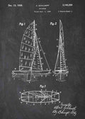 Patent Blueprint sailboat A4 Photo Print