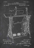 Patent Blueprint sewing machine A4 Photo Print